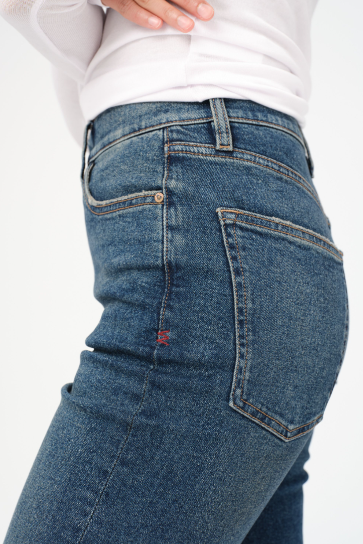 High Rise Straight Denim -ASE