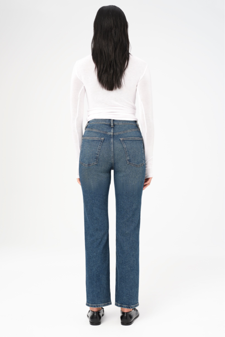 High Rise Straight Denim -ASE