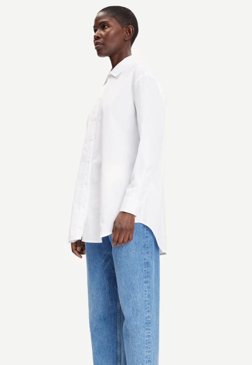 Haley White Oversized Shirt