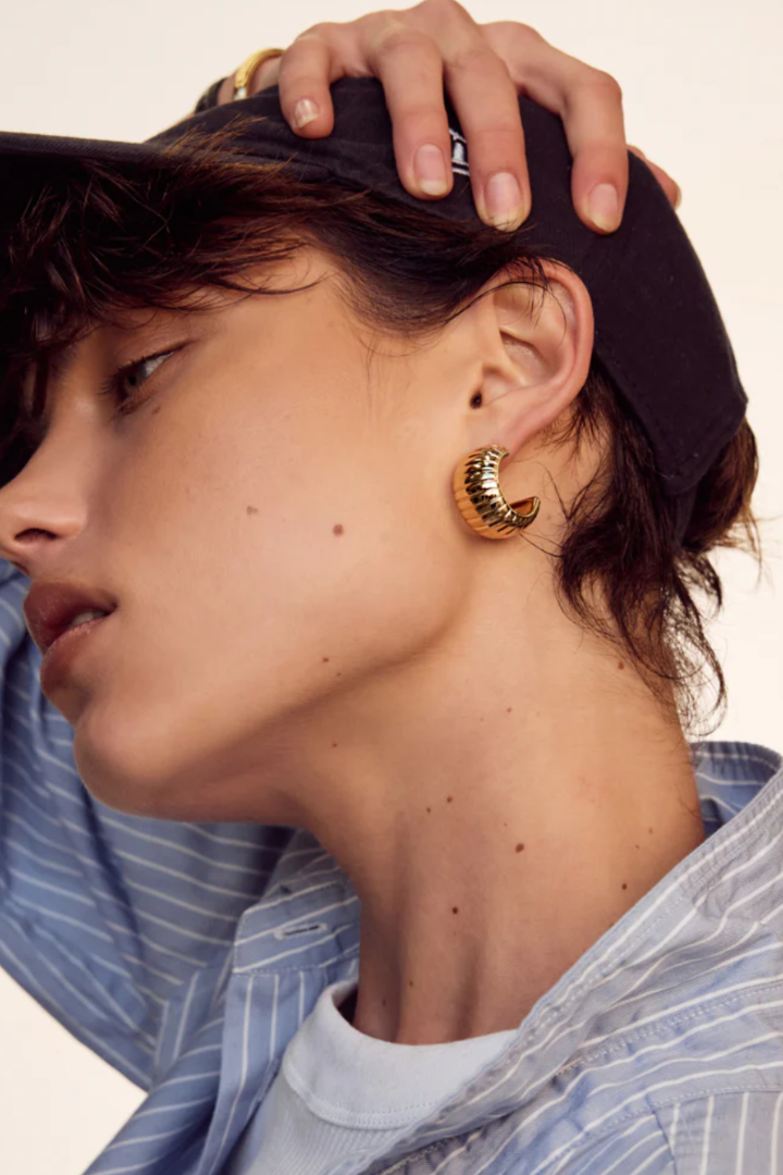 Remy Ridge Hoops - Gold