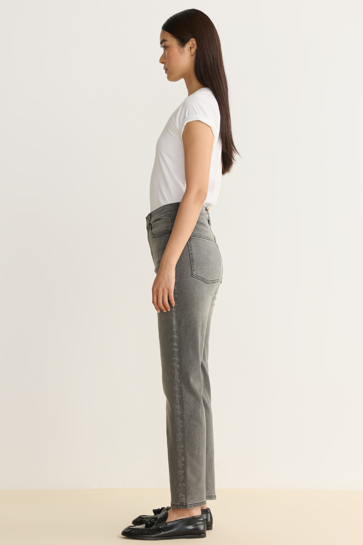 High Rise Straight Denim -ASE