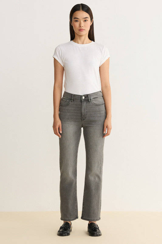 High Rise Straight Denim -ASE