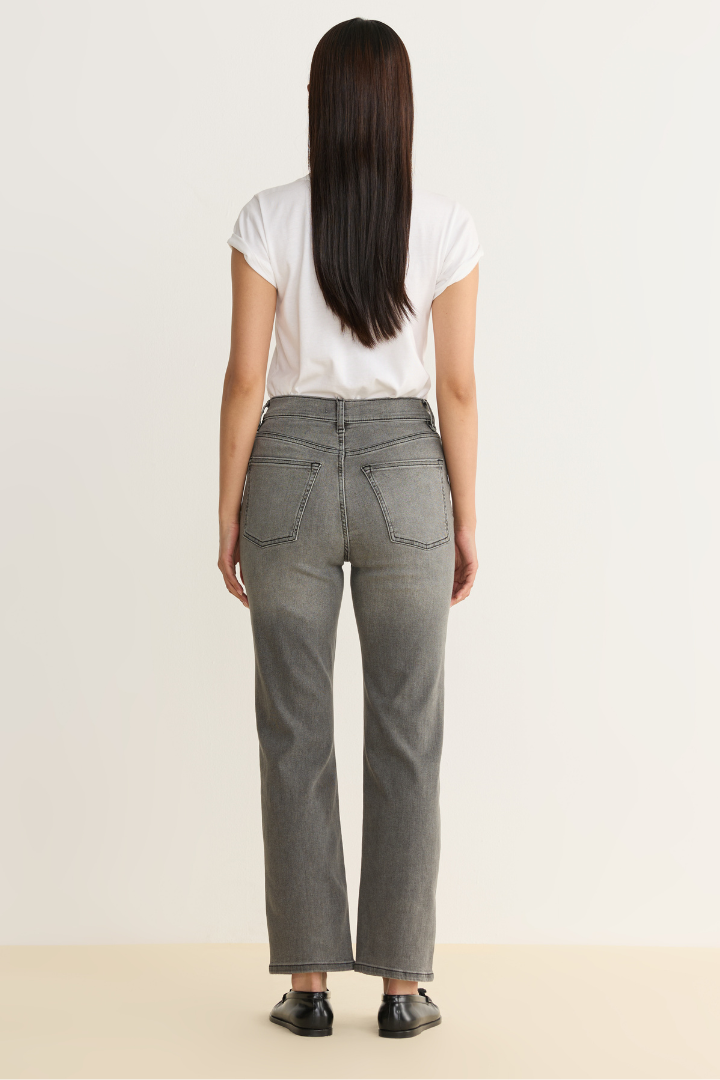 High Rise Straight Denim -ASE