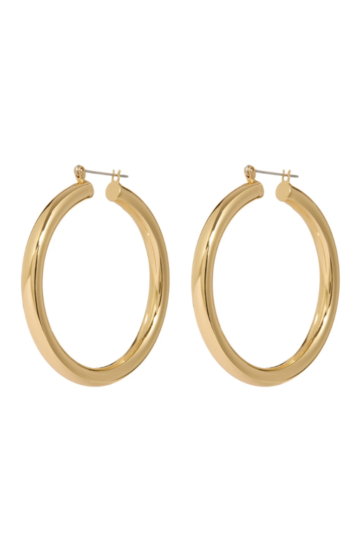 Amalfi Tube Hoop - Gold