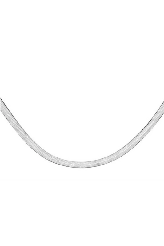Herringbone Chain - Silver 16" Long