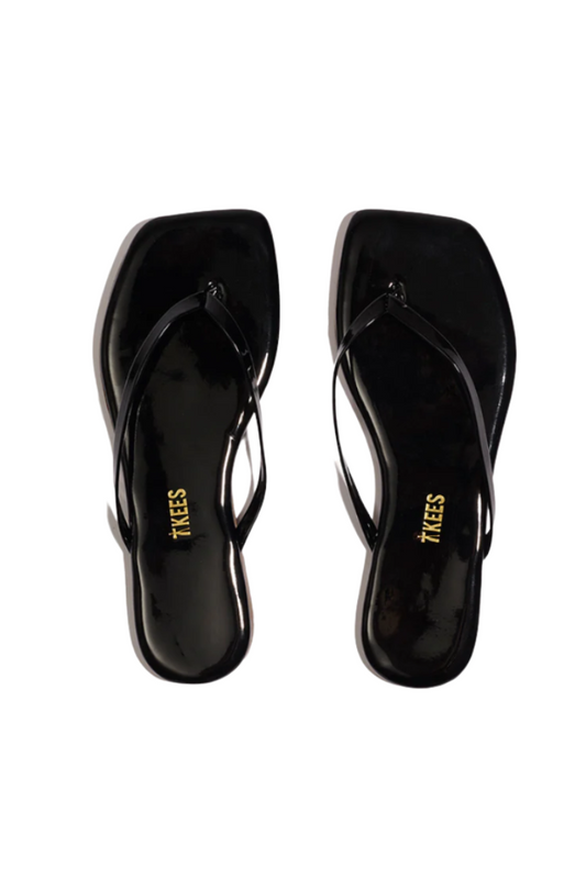 Square Toe Flip Flop - Shiny