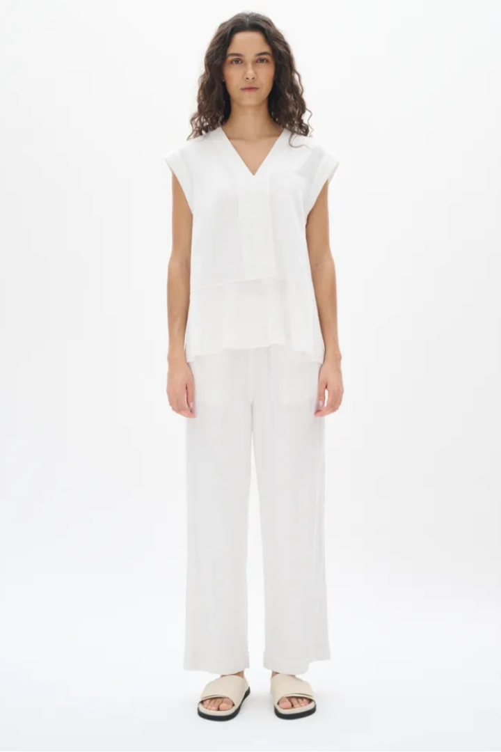 Rimone Linen Cropped Pant