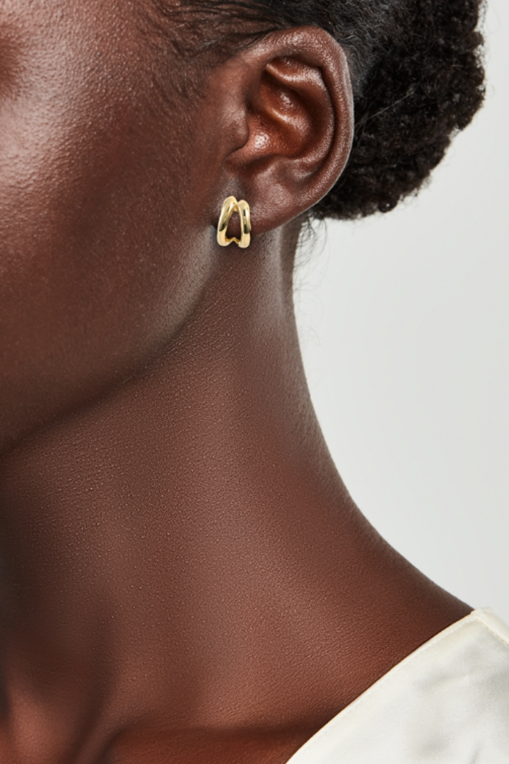 Layla Split Hoops - Gold