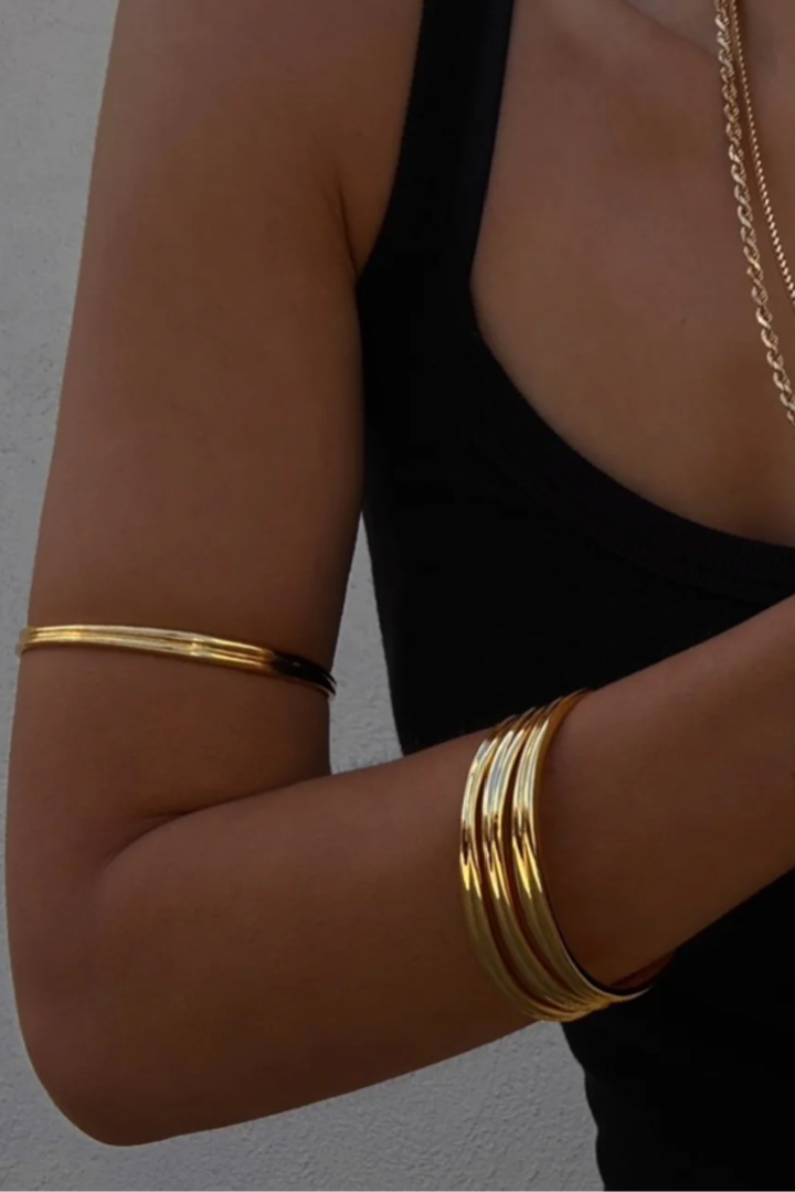 Mallorca Upper Arm Bangle - Gold