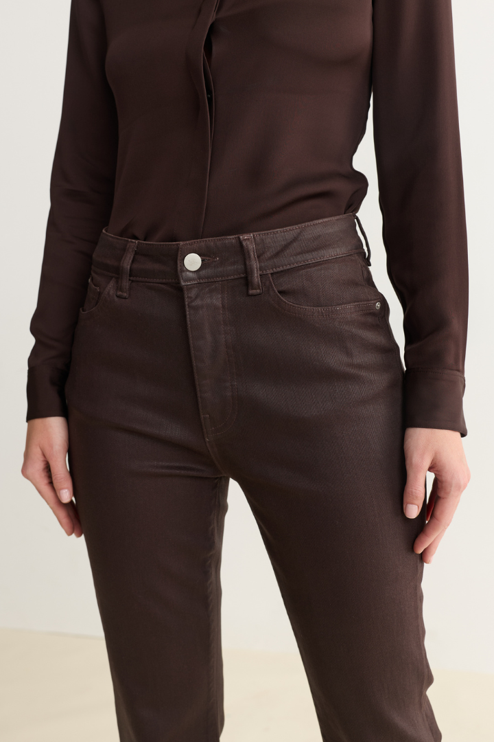NAO - Coated Bootcut Denim