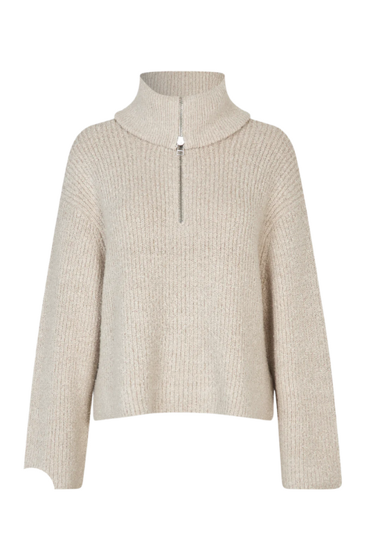 Gerada Knit Zip Collar Sweater