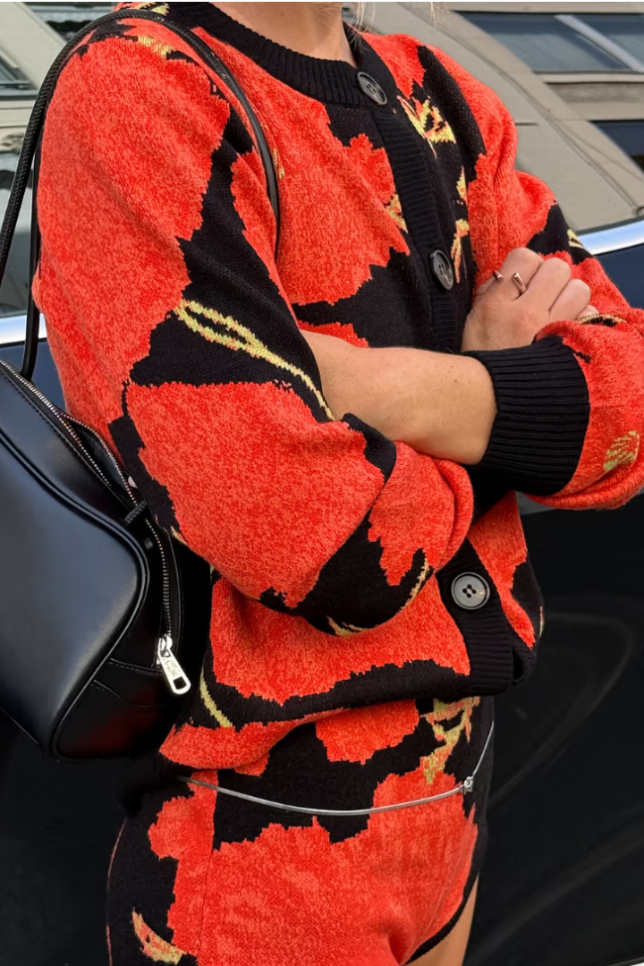 Black Poppy Cardigan