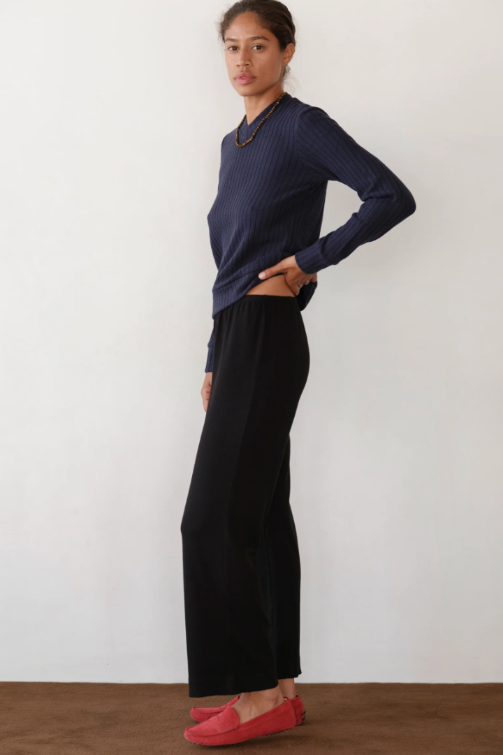 The Baby Rib Scallop Pant