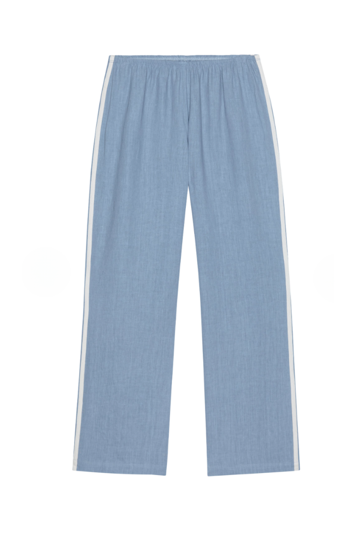 Linen Crop Stripe Pant