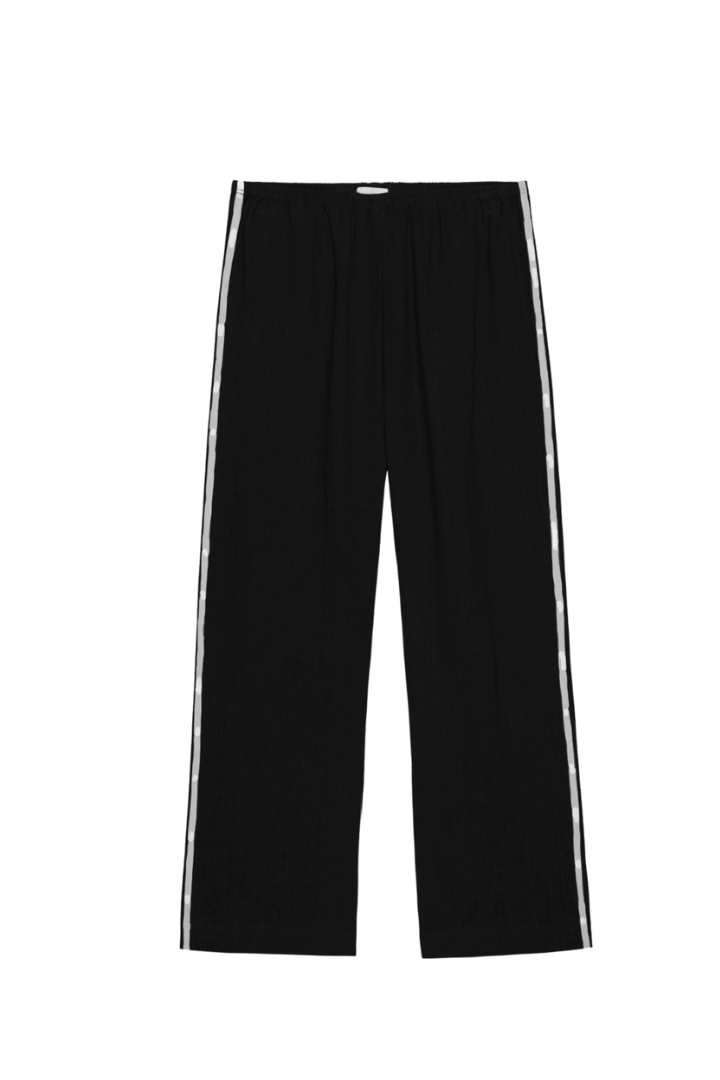 Linen Crop Stripe Pant