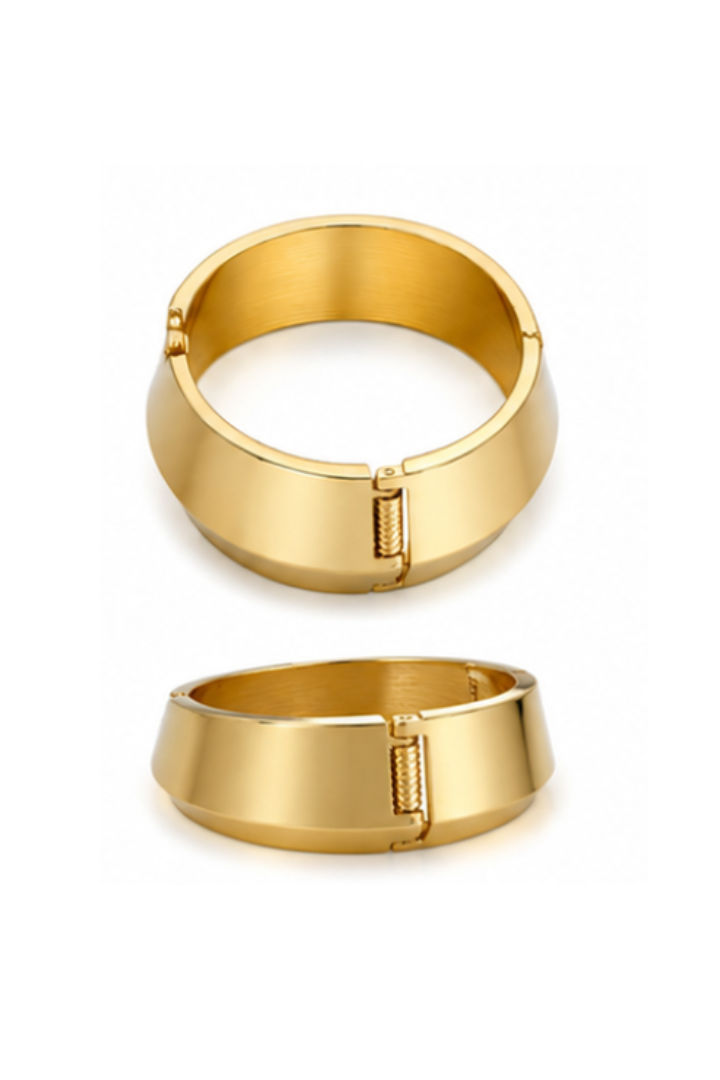 Bangle- Wide Gold
