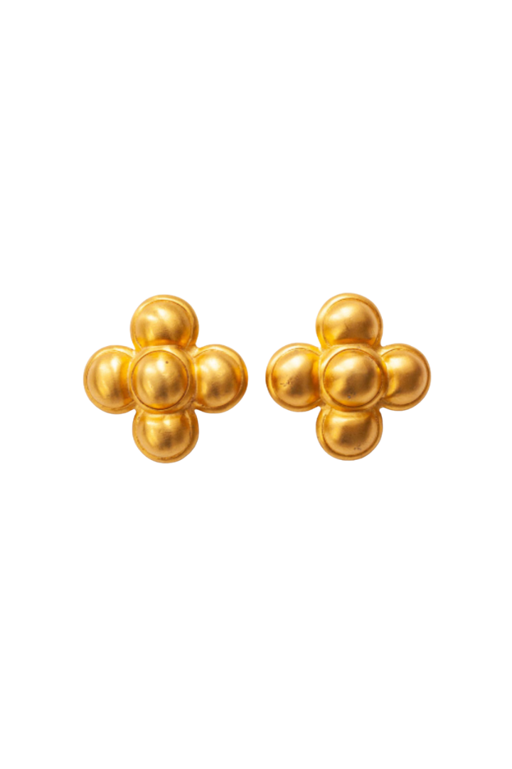 Vintage Oversized Flower Earrnigs