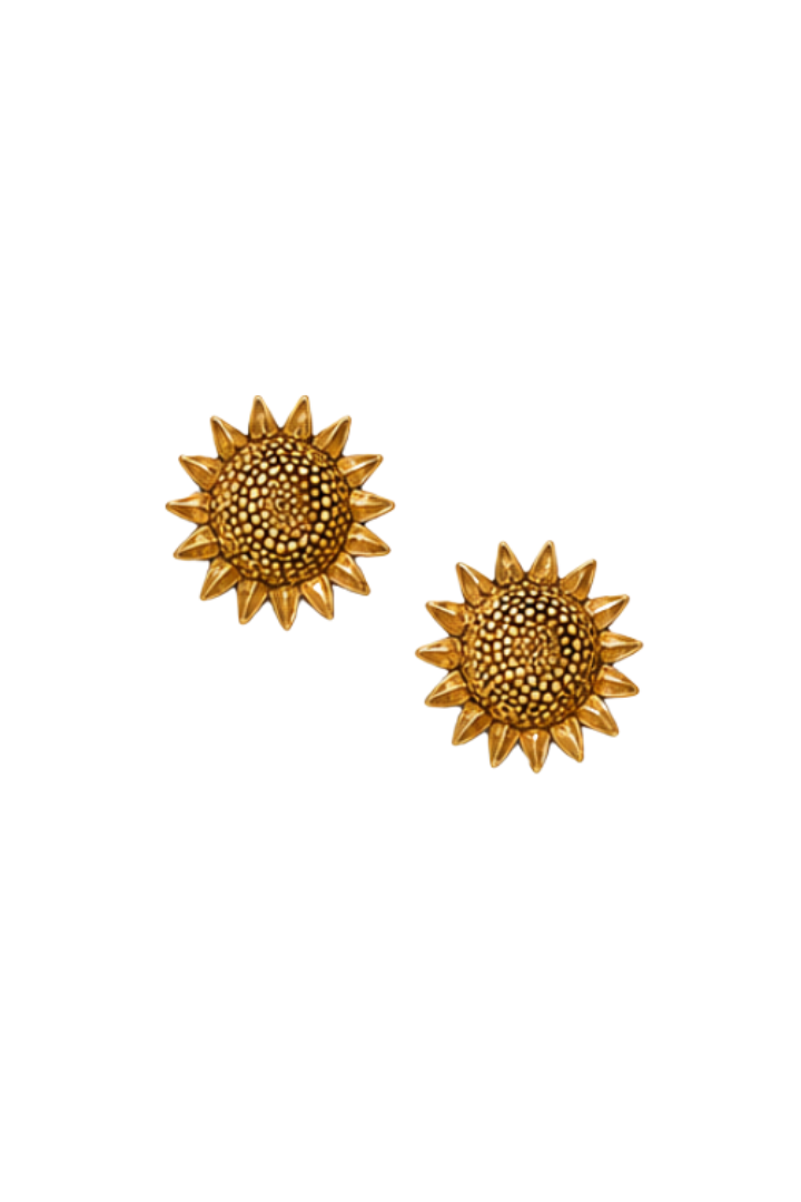 Vintage Sunflower Earrings
