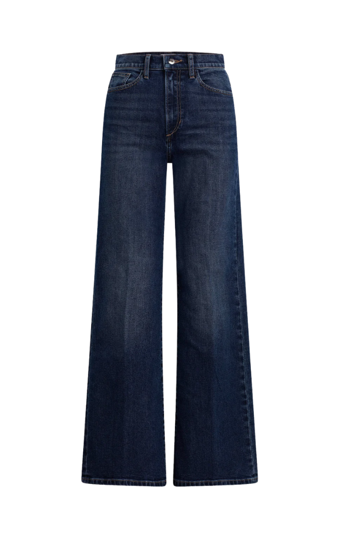 Joe's Jeans Mia Wide Leg — high-rise wide-leg jean in medium-dark indigo, view 8
