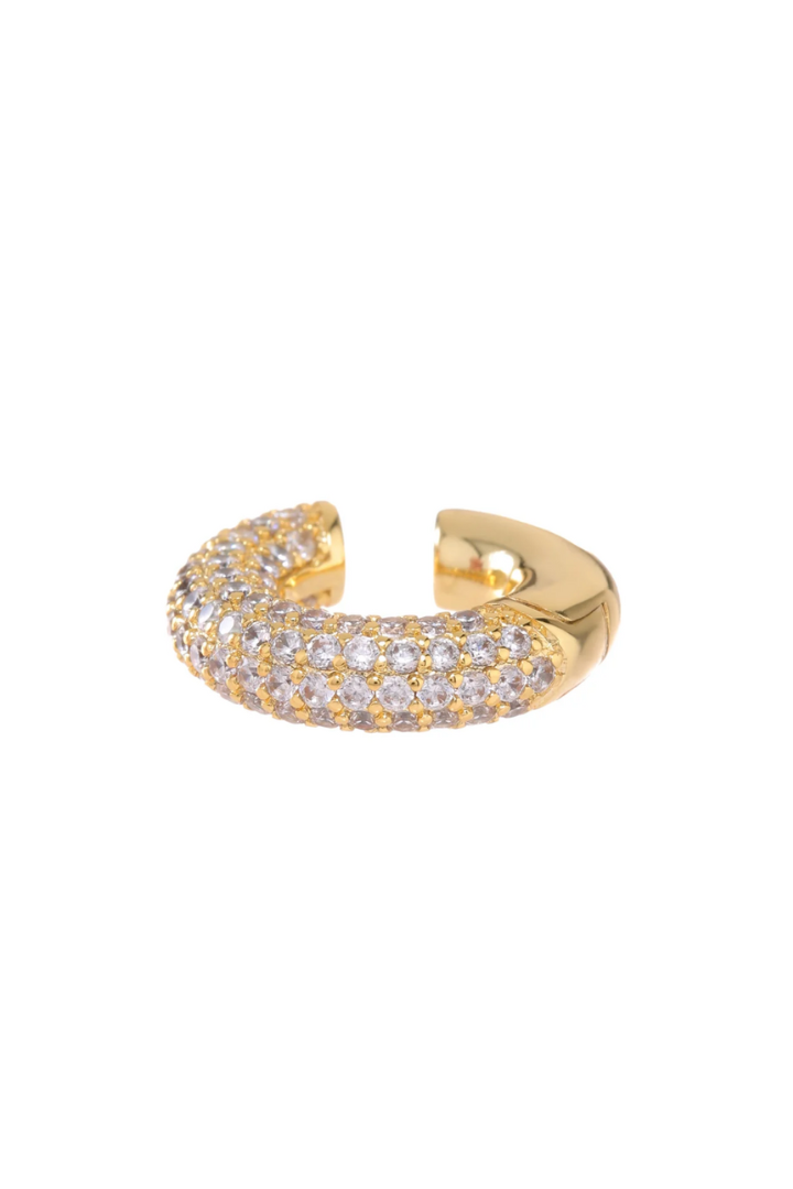 Pave Amalfi Ear Cuff - Gold