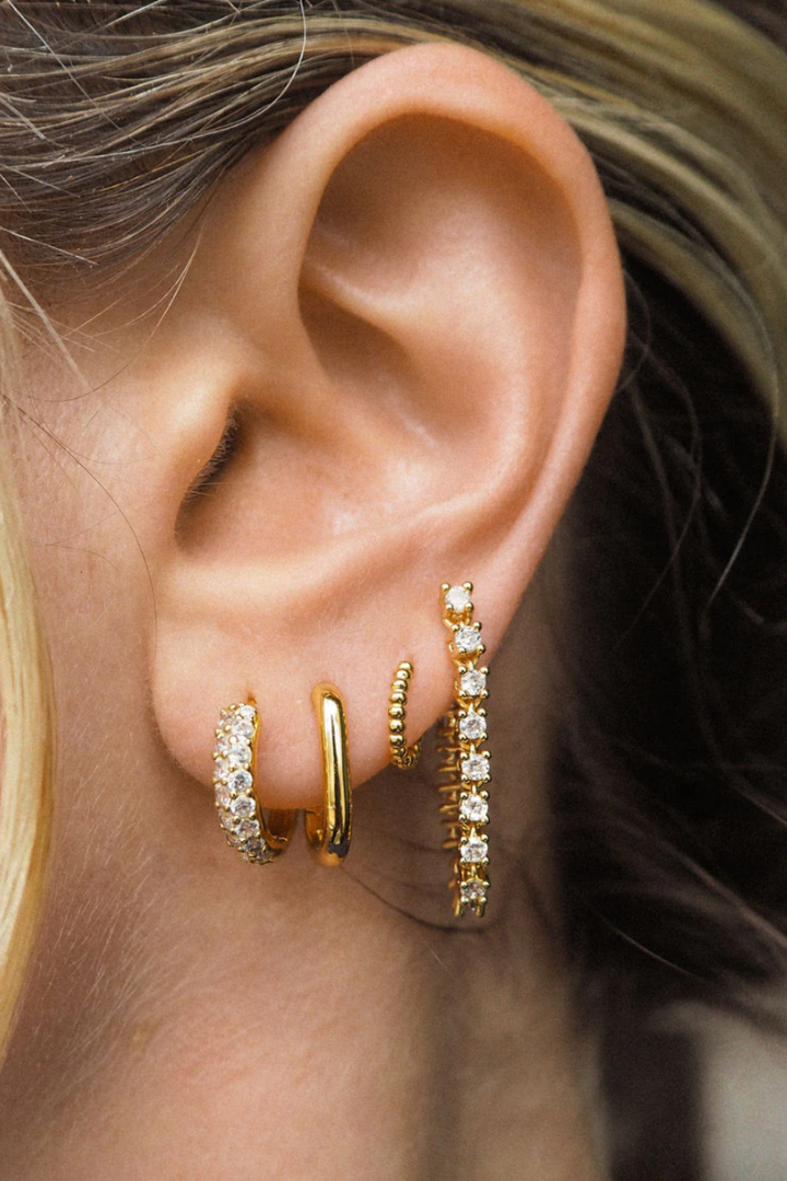 Ballier Chain Studs - Gold