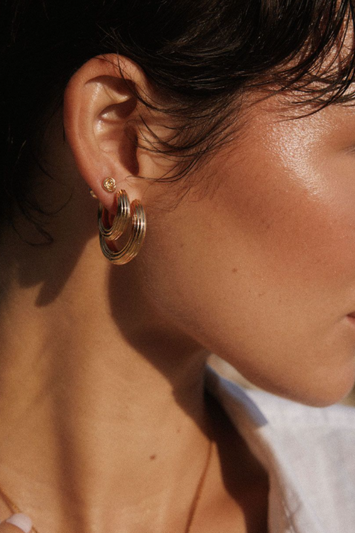 Ridged Amalfi Hoops