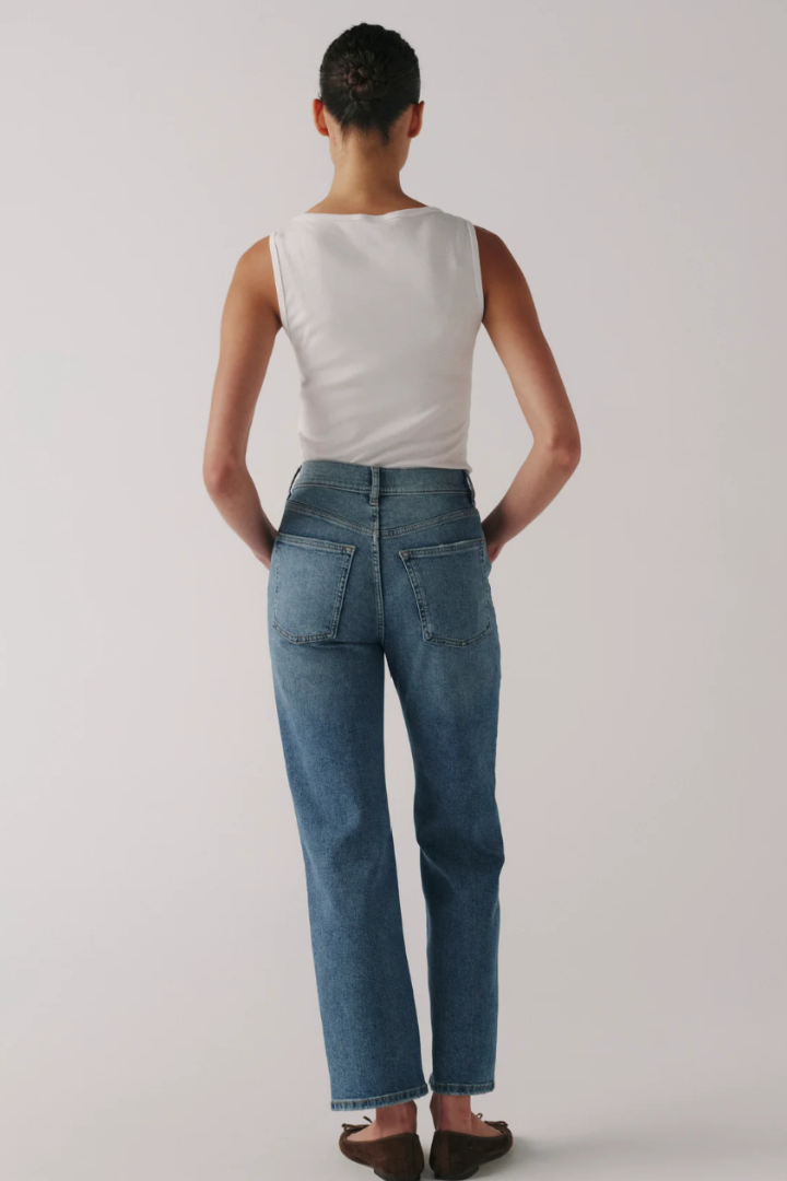 High Rise Straight Denim -ASE