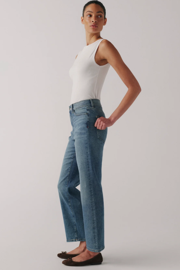 High Rise Straight Denim -ASE