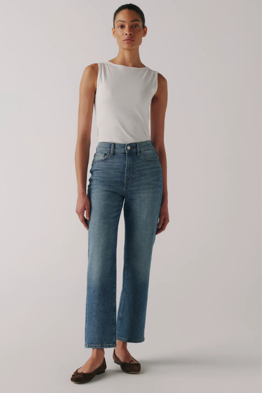 High Rise Straight Denim -ASE