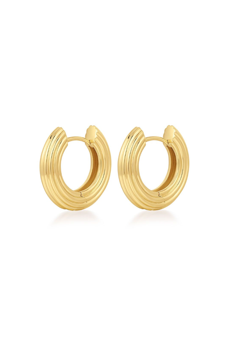 Mini Ridged Amalfi Hoops