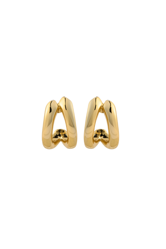 Layla Split Hoops - Gold