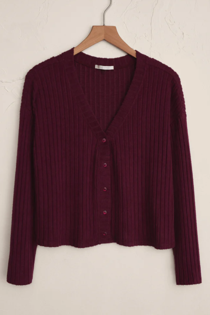 Mara Silky Rib Cardigan