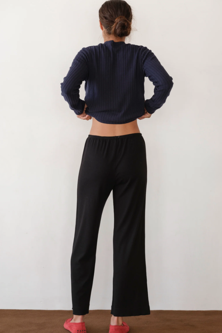 The Baby Rib Scallop Pant