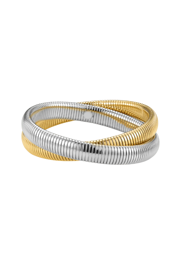 Two Tone Snake Flex Bracelet