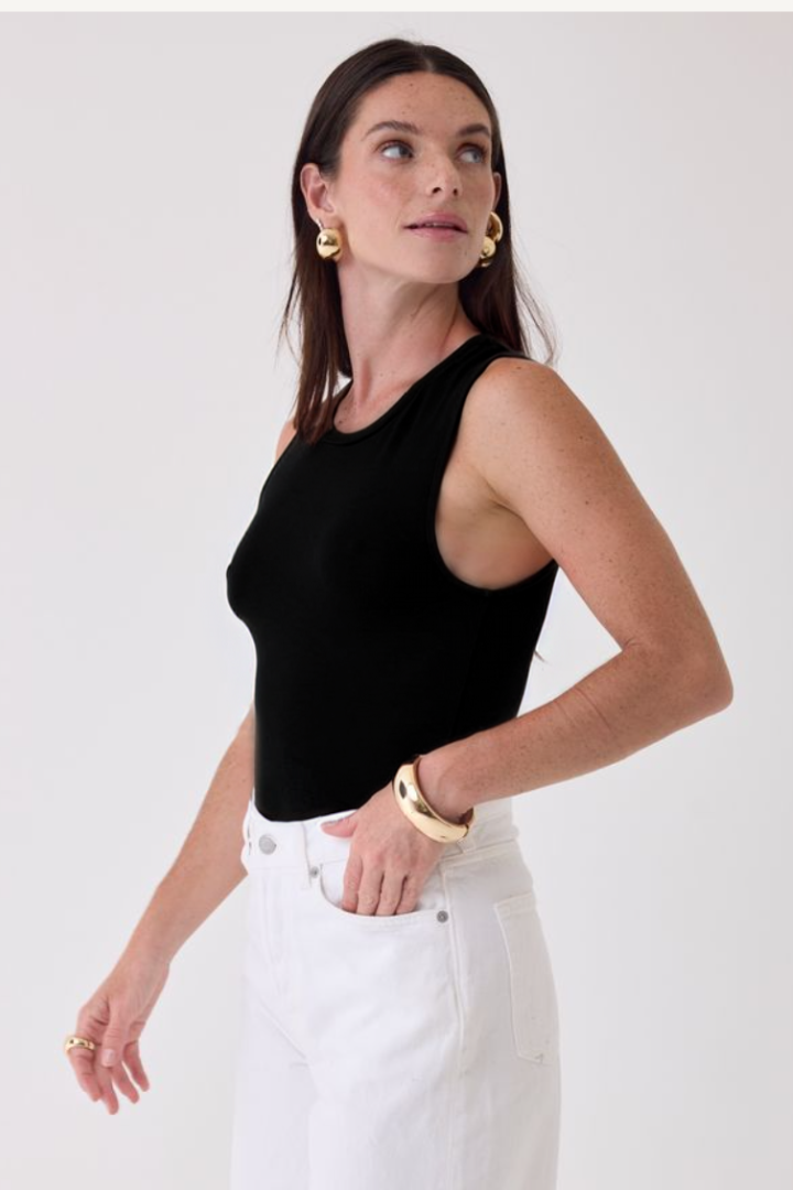 Soft Touch Tank - Black