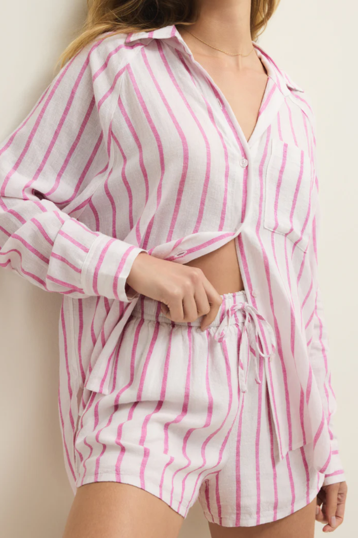 Perfect Linen Stripe Top
