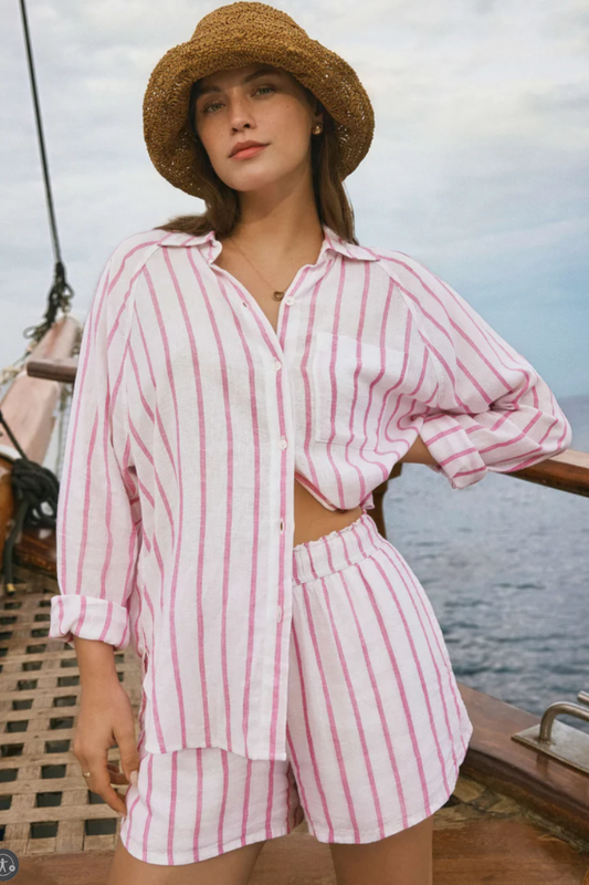 Perfect Linen Stripe Top