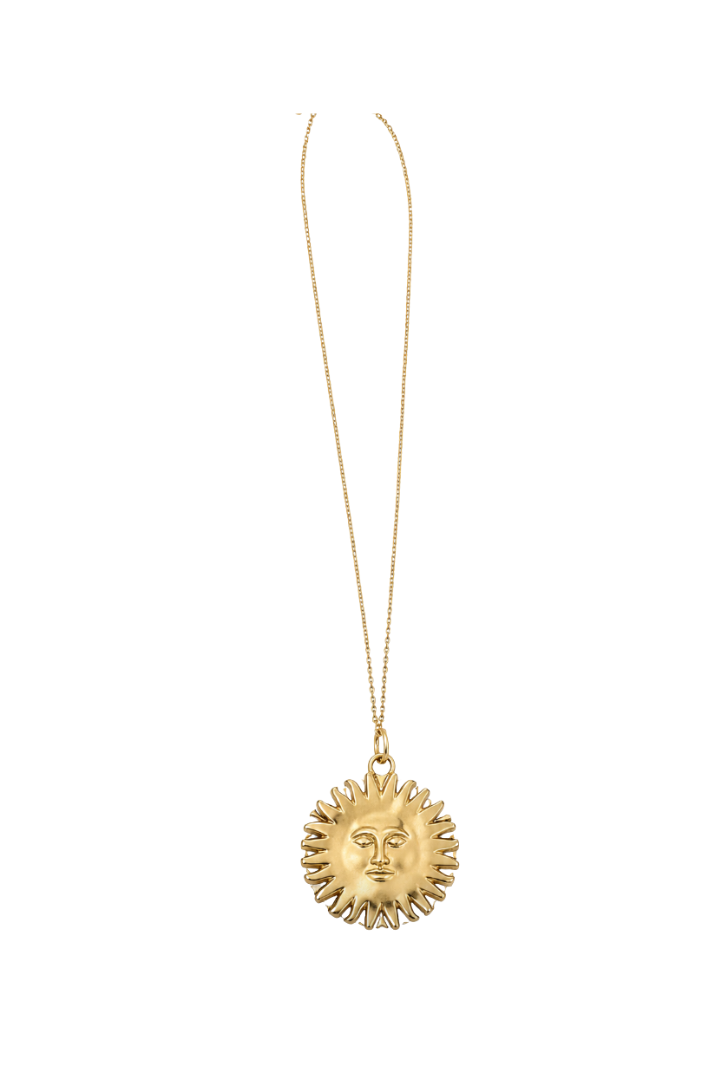 Vintage Sun Medallion Neckalce