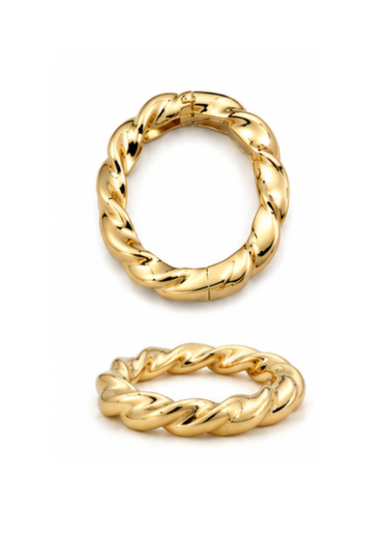 Bangle- Twist Gold