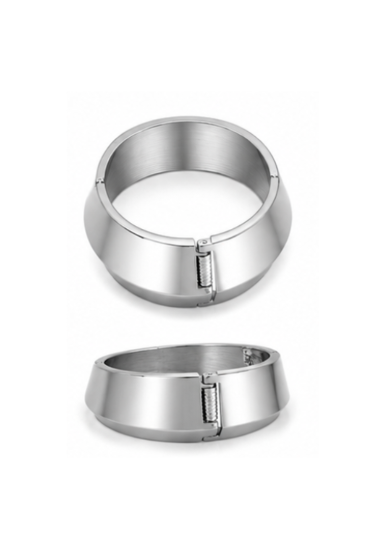 Bangle- Wide Silver