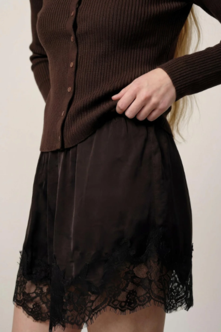 Birgitte Herskind Arthur Silky Lace Trim Shorts