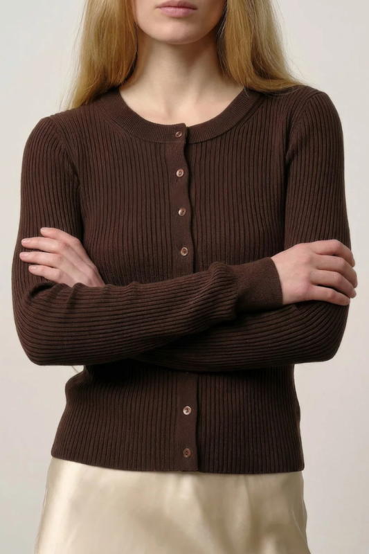 Birgitte Herskind Brooks Ribbed Knit Cardigan