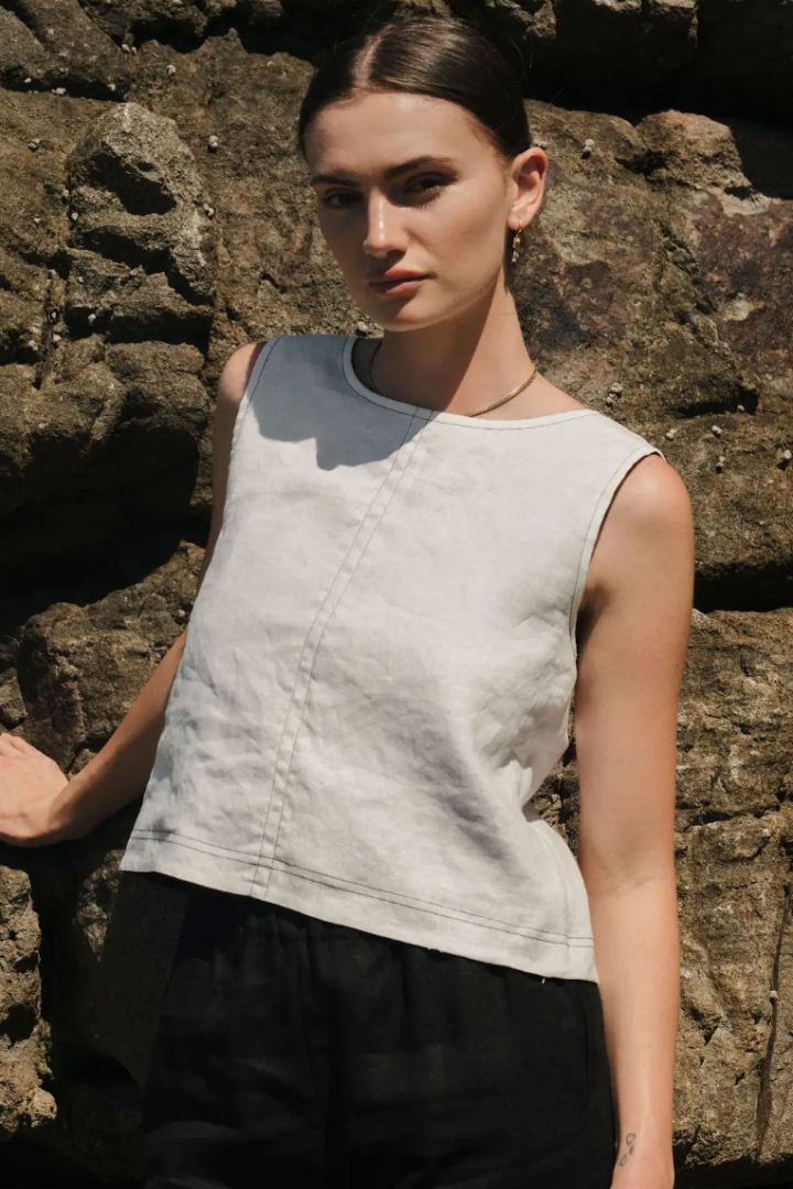 Reversible Linen Tank