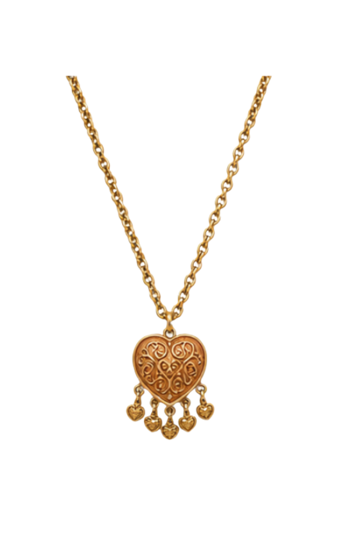 Vintage Heart Pendant Necklace