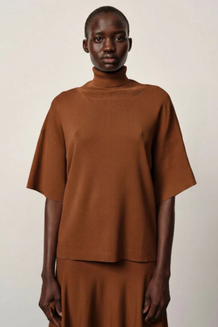 Birgitte Herskind Brittany Turtleneck Knit Tee