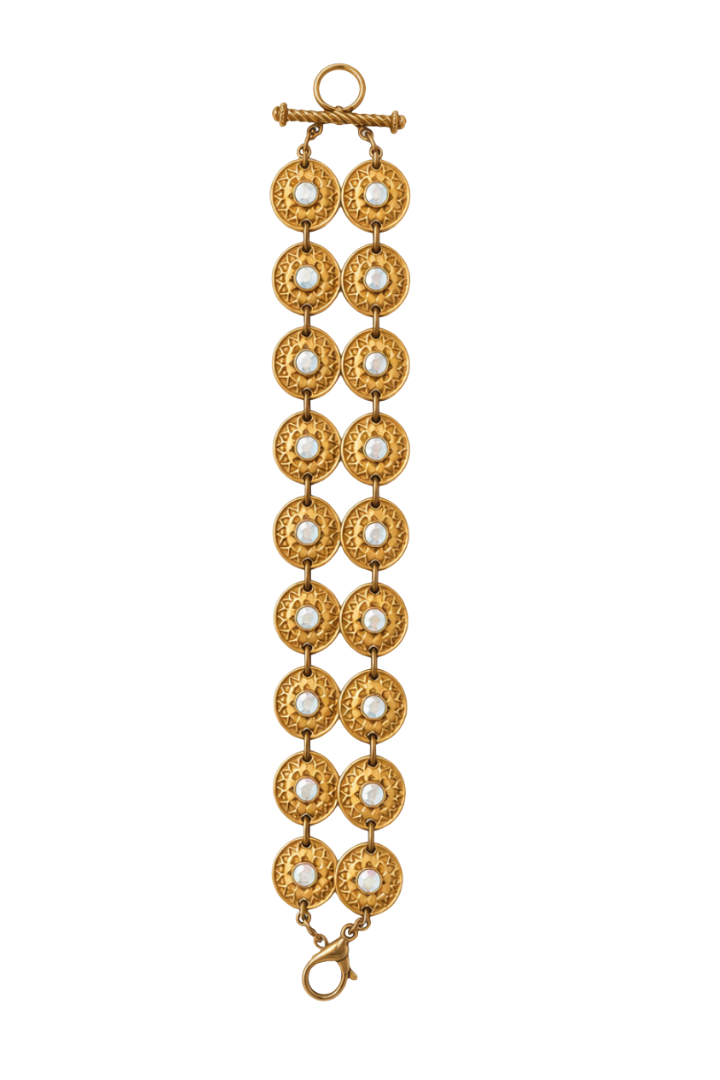 Vintage Double Rhinestone Bracelt