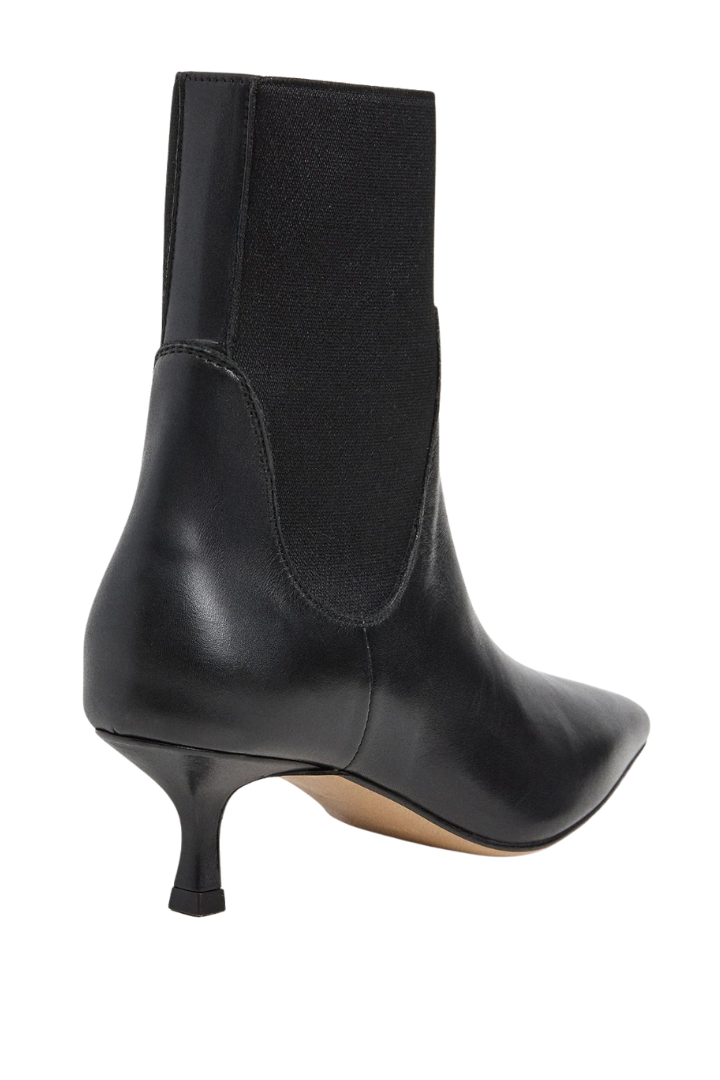Monroe Bootie, close-up of leather texture
