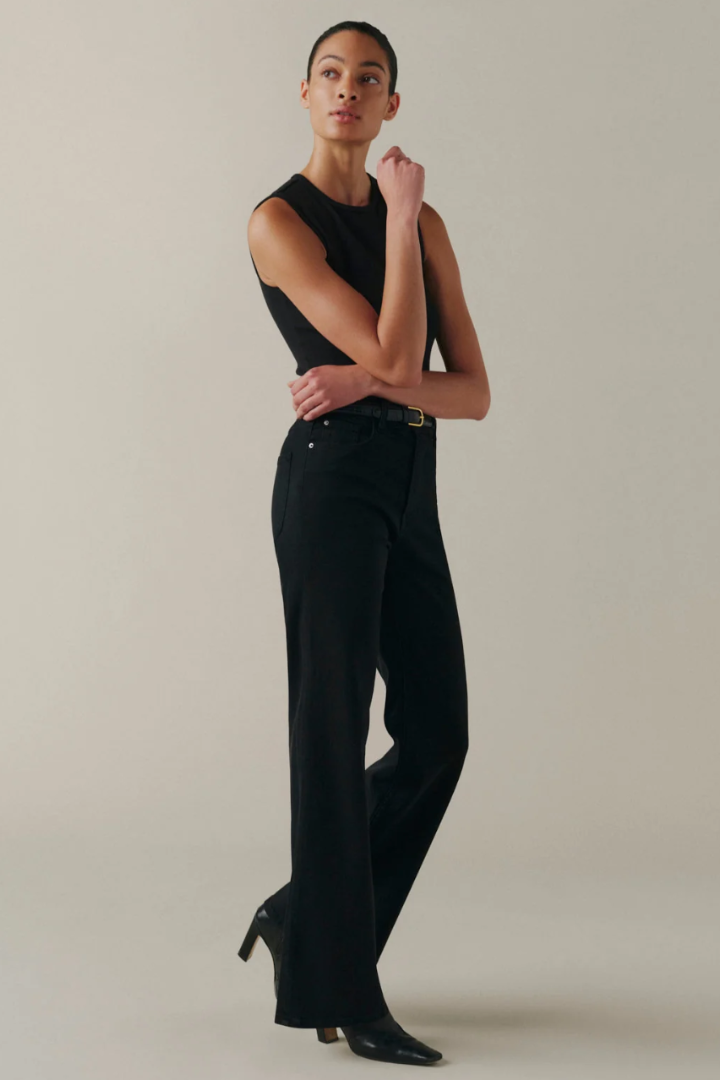 California Slim Wide Jean, back pocket detail