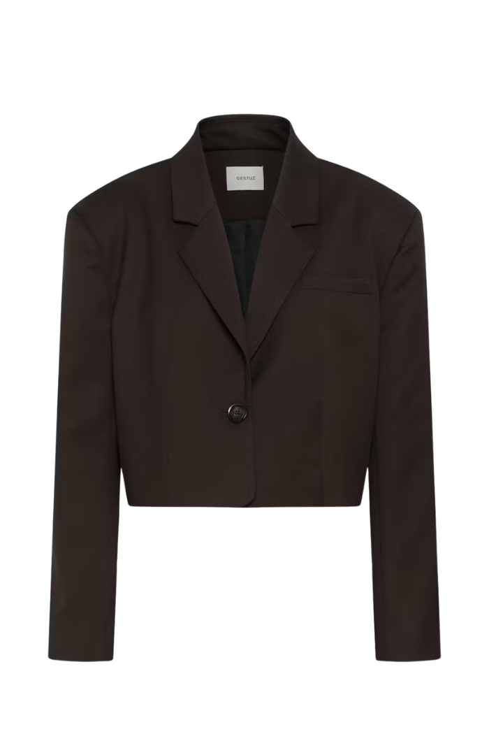 Paula Short Blazer, close-up button detail
