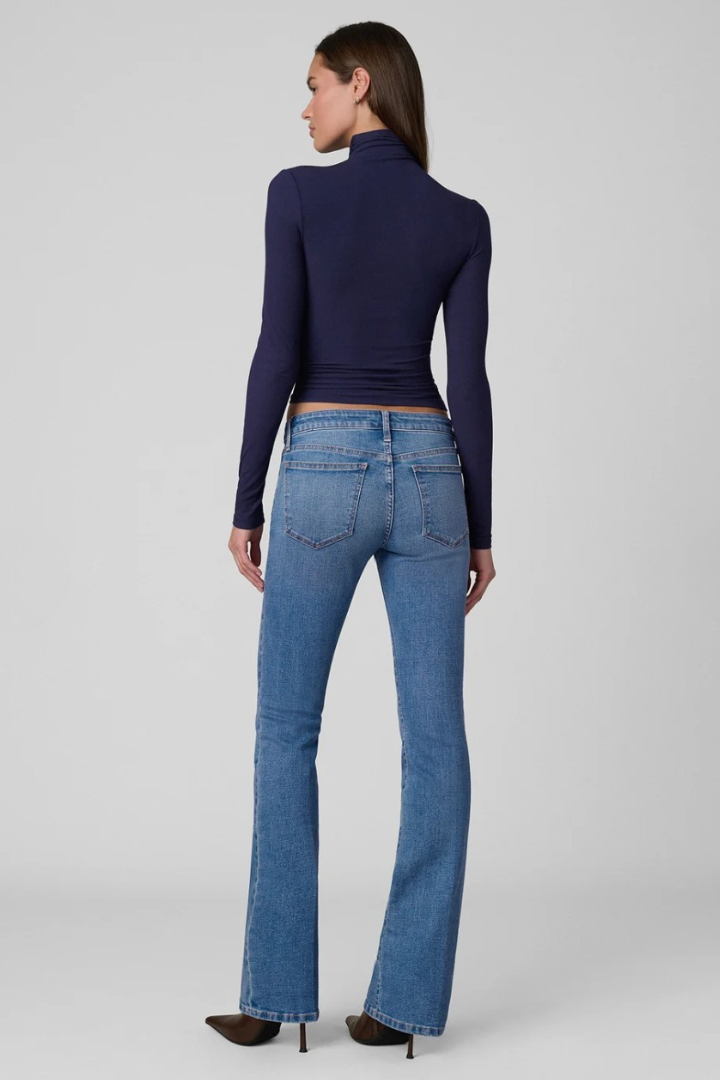 Joe's Jeans Naomi Bootcut — low-rise bootcut jean in medium blue, view 7